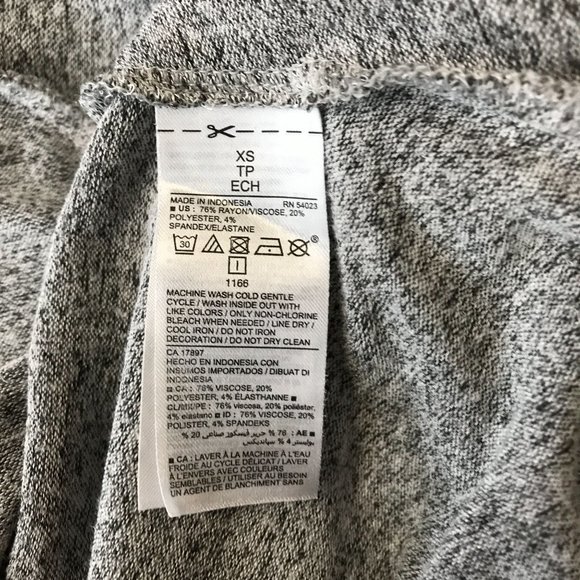 Old Navy Womens Gray Space Dye Stretch Knit Swing Sleeveless Tank Dress Size XS - Picture 6 of 8